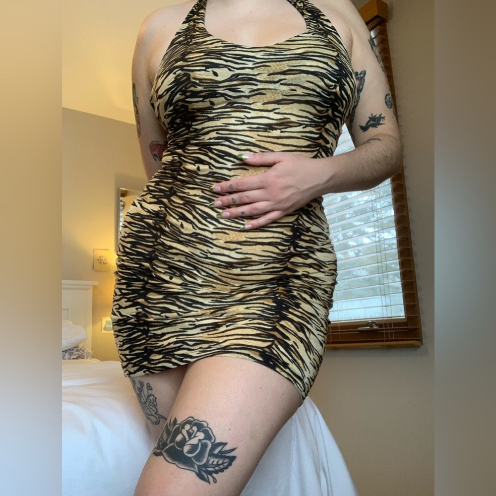 vintage guess halter dress